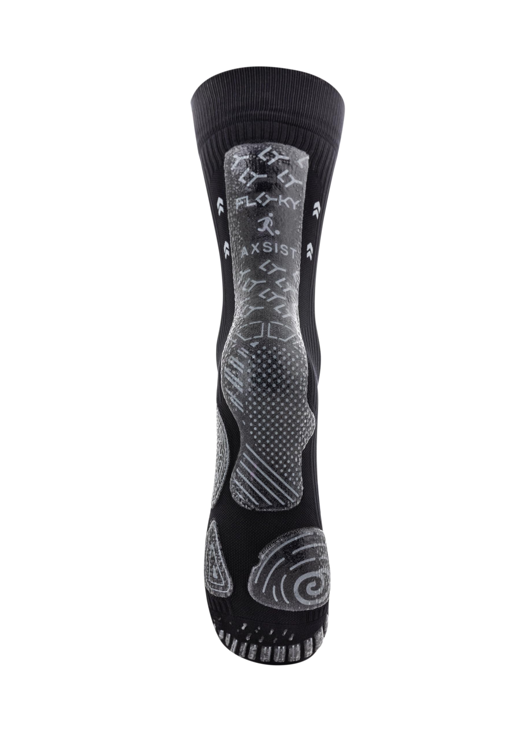 FLOKY AXIST Chaussettes de football et rugby biomécaniques 3D - Chaussettes de compression antidérapantes - Cheville stabilisée, protection du tendon d'Achille, adhérence maximale, soutien plantaire