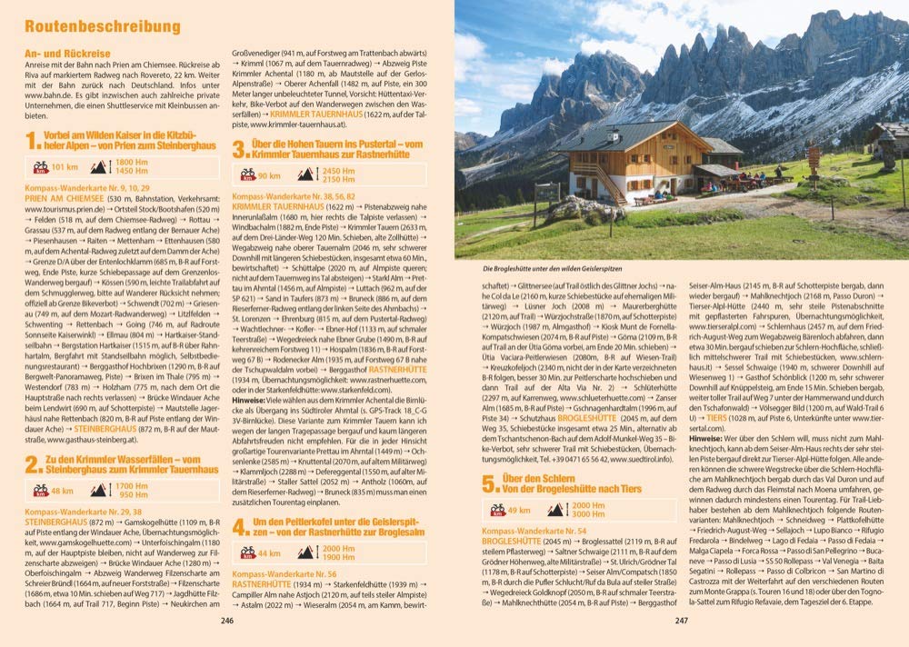 Bruckmann Mountainbikeführer: Alpencross mit dem Mountainbike. 23 Touren in den Ost- und Westalpen. Mit dem Touren-Baukastensystem, Detailkarten und GPS-Tracks zum Download