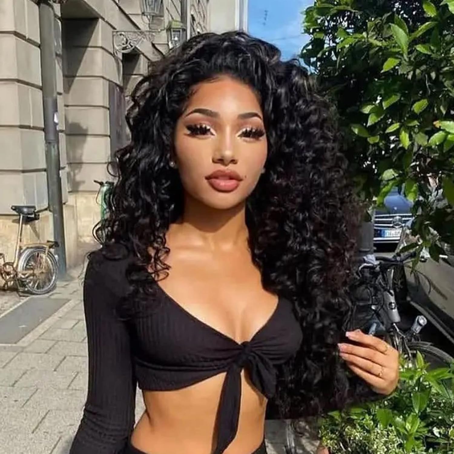 Ocean Wave Crochet Hair Deep Wave Crochet Hair Ocean Wave Braids Hair Synthetic Crochet Braiding Hair Extensions 6 Packs (20 Inch (Pack of 6), 1#)