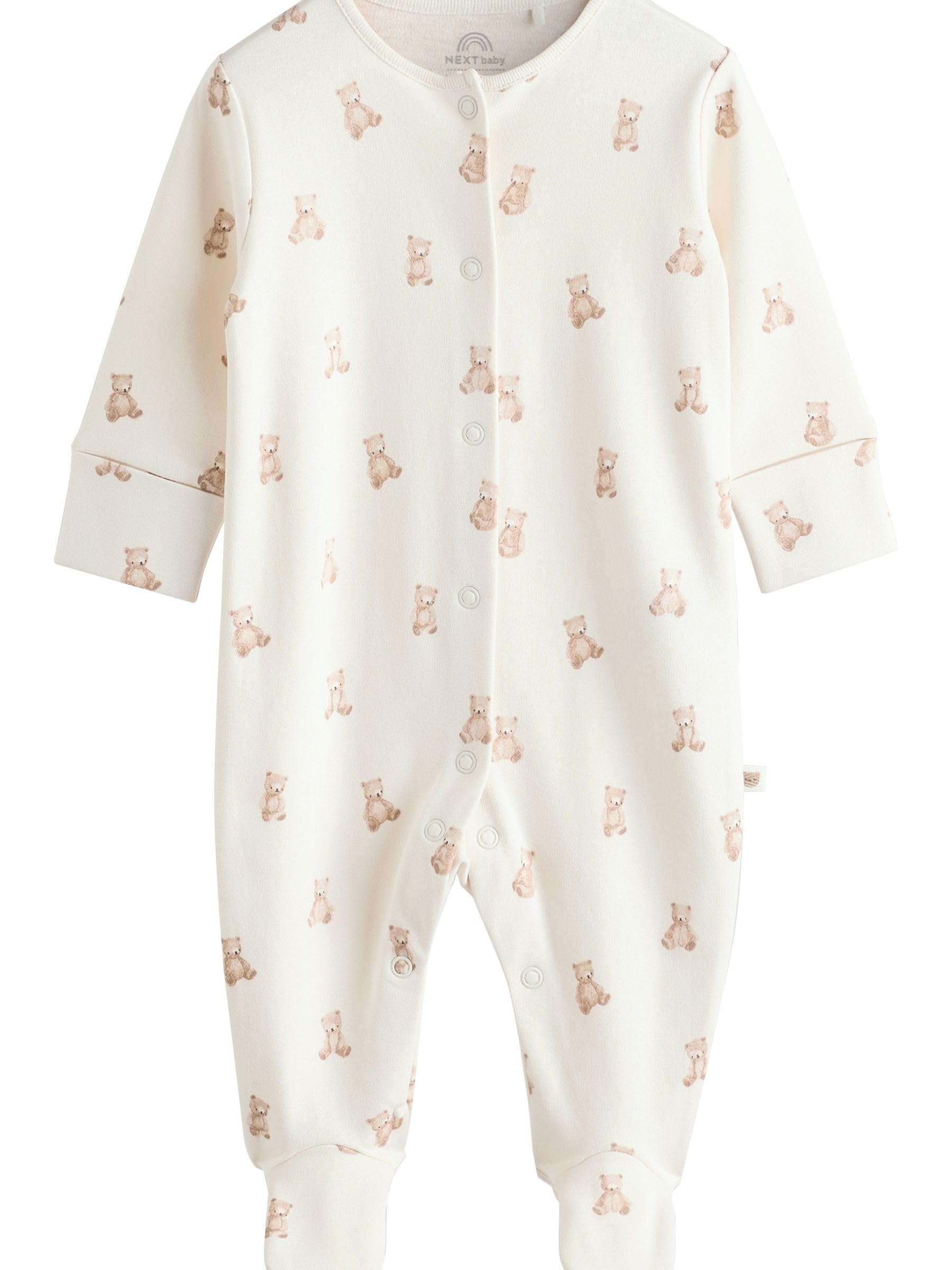 NEXT Baby Jungen Bestickte Schlafanzüge, 3er-Pack