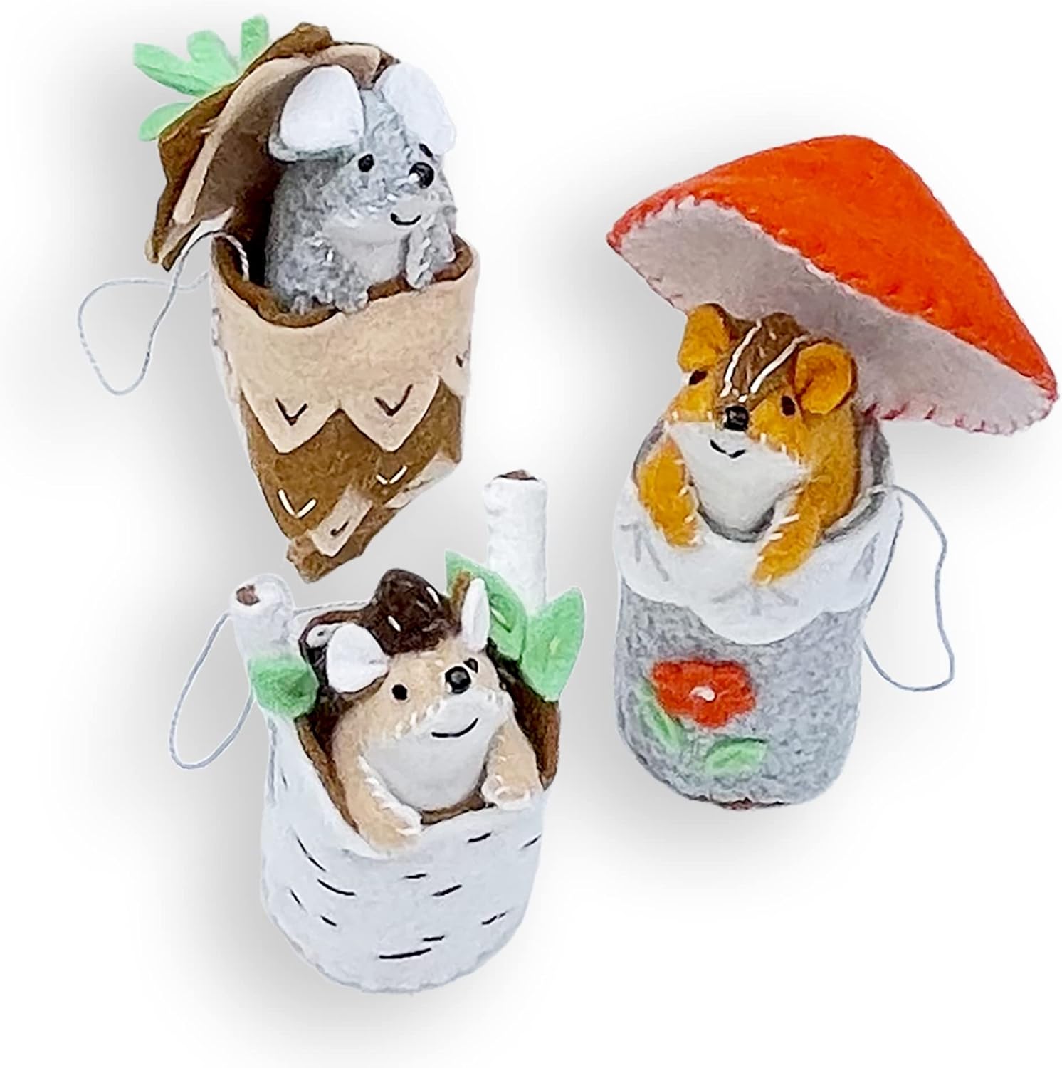 Heidi Boyd | Mini Woodland Animal Ornaments | Create These Adorable Handmade Holiday Ornaments | All Inclusive Felt Craft Sewing Kit Age 13+