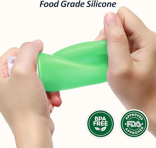 Miniatura 3 de PACKISM TSA Approved Toiletry Bag with Bottles - Travel Essentials 8 Pack Leakproof 3.4oz Silicone Travel Bottles for Toiletries, Shampoo