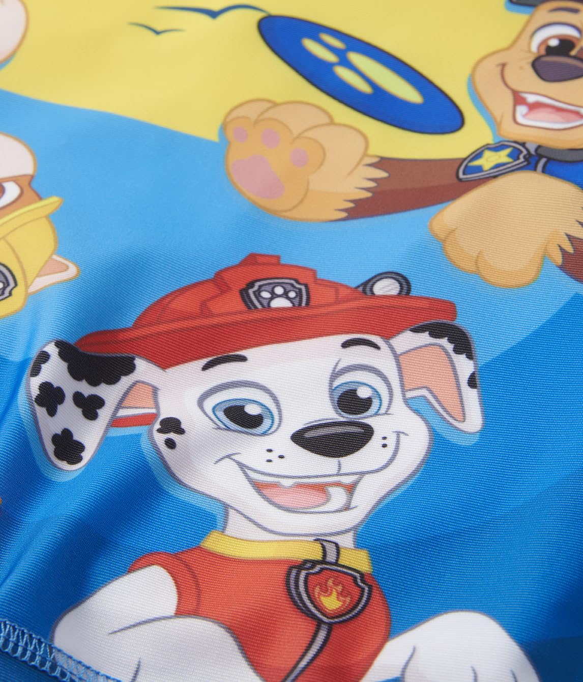 Paw Patrol Ensemble de natation, protection UV 50+, pour garçon, maillot de bain et short 2 pièces, bleu