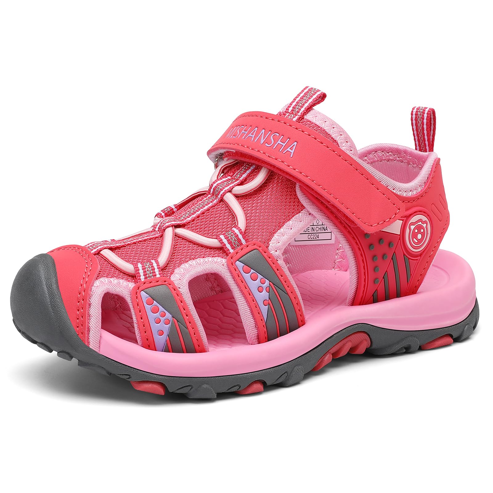 Mishansha Girls' Summer Sports Sandals Outdoor Shoes Breathable Closed Toe 24-39 EU