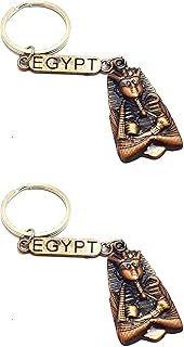 immatgar pharaonic king tutankhamun coffin keychain with egypt - Egyptian souvenirs gifts from egypt Pharaoh with lobes