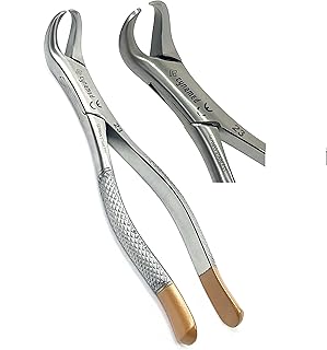 Premium German Dental Tooth Extracting Forceps # 23 Cow Horn Lower Molar Dental Instruments