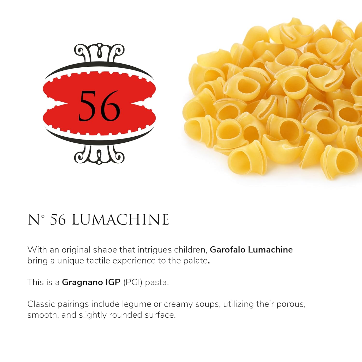 Garofalo - Premium Durum Wheat Semolina Lumachine Pasta, Italian Made, Bronze-Drawn, Al-Dente, One-Ingredient Pasta (4 pack)