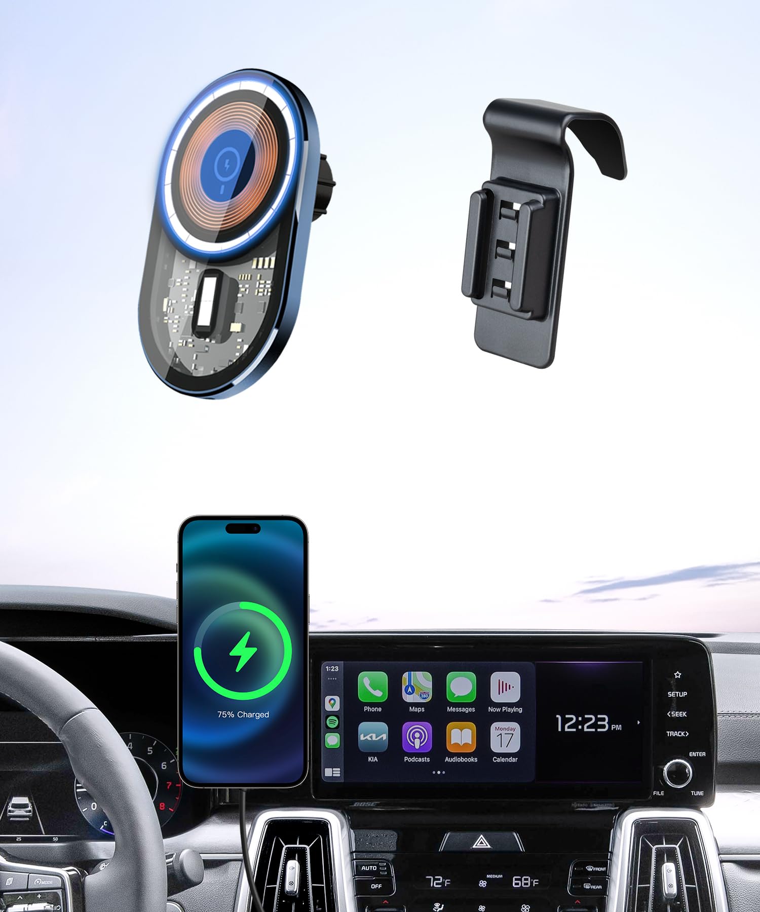 Masergogo Wireless Charging Phone Holder