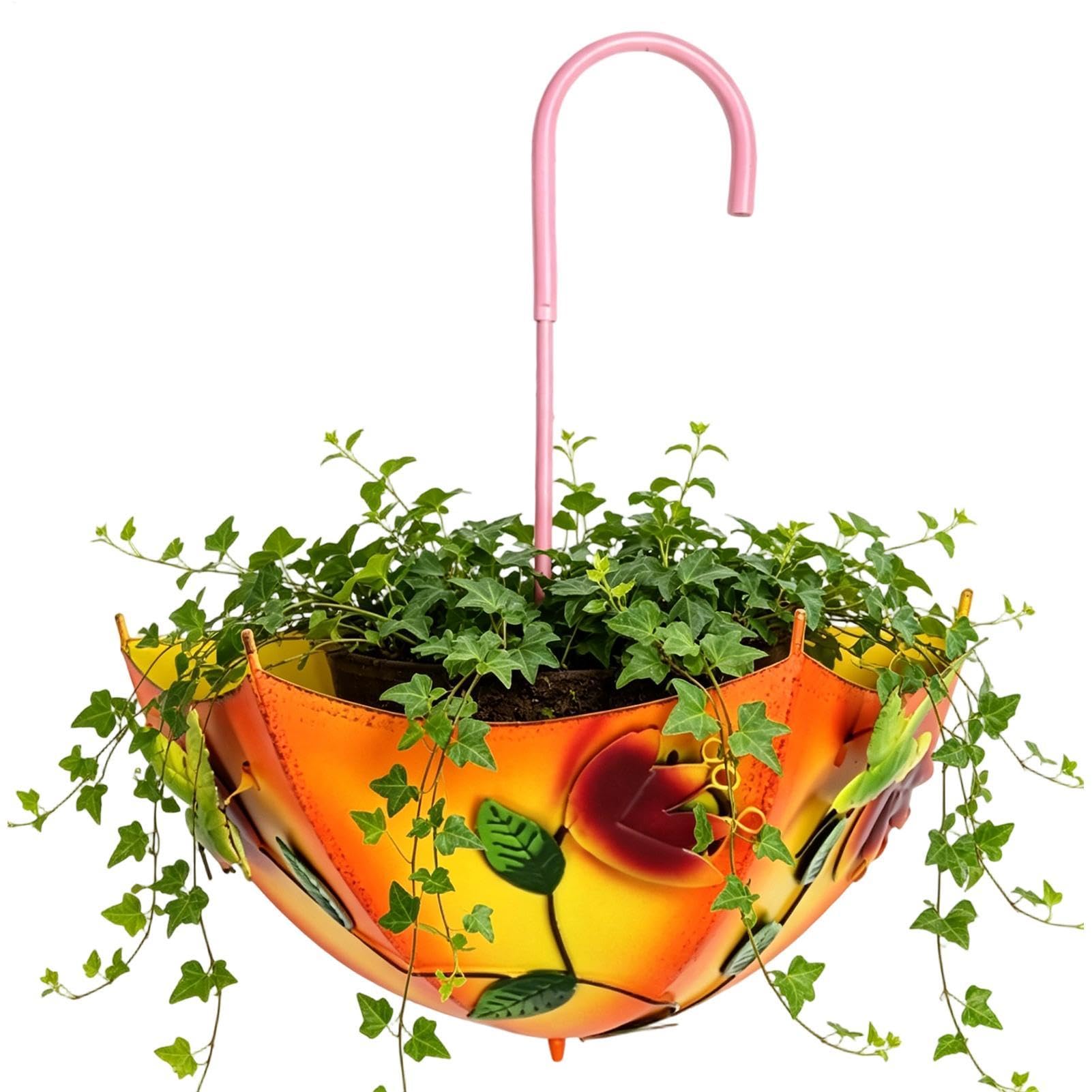 Pot de fleurs mural extérieur parapluie inversé bac jardin et balcon
