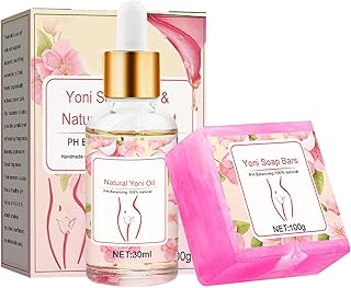 Yoni Wash for Women Balance Eliminates Odor 100g Yoni Solid Soap Bars 30ml Feminine Oil Natural Moisturizing Yoni Bar