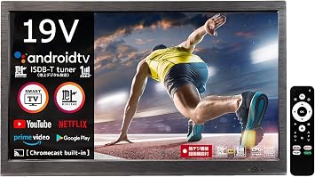 Tokyo Deco 19V Smart TV, Android TV, Terrestrial Digital, USB Hard Disk Recording, Equipped with Chromecast YouTube, Primevideo, Netflix, Google Play, Supports 3 Power Supply, Wall Mounted, HDMI, 2.4 GHz/5.0 GHz, Google Chrome, HDMI, Bluetooth, SmartTV, V-Type, 20 inches o000