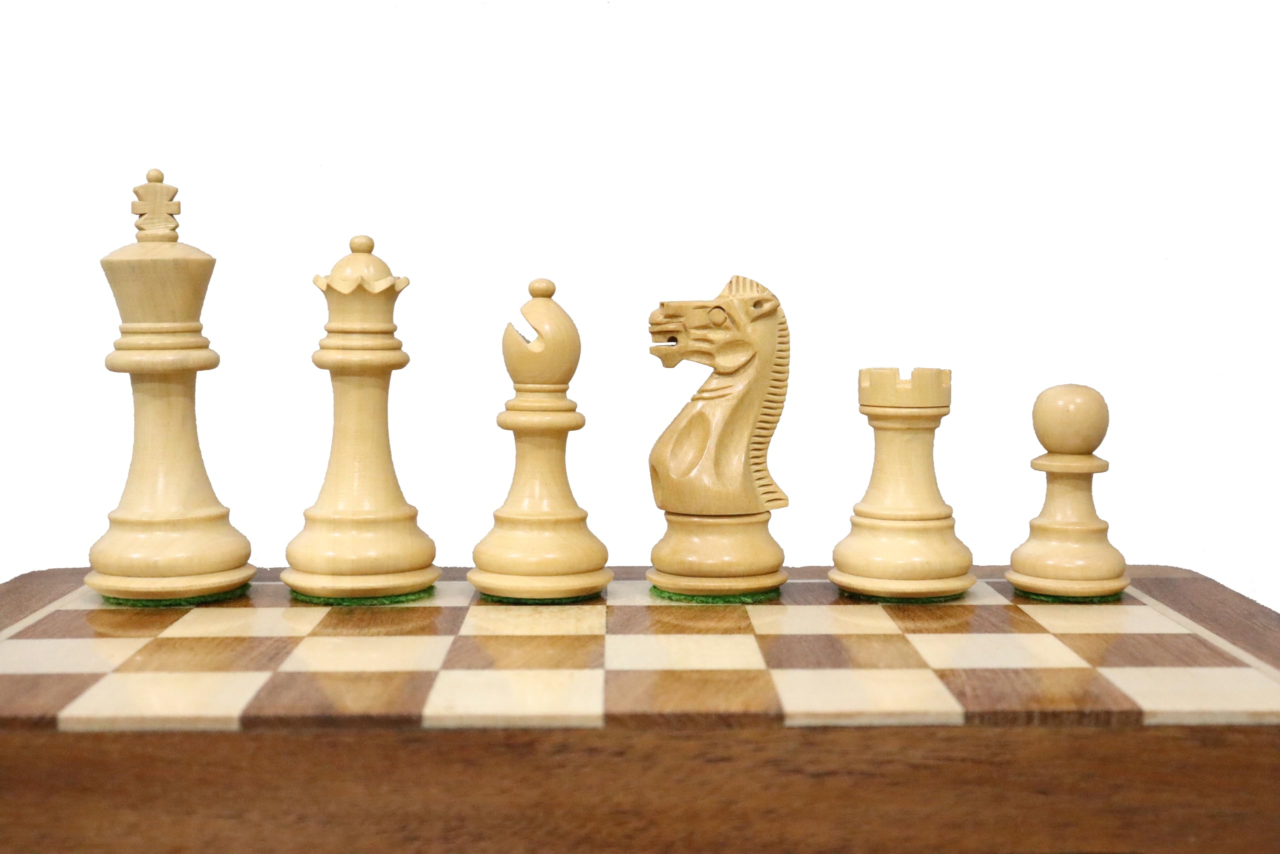 Professionelle Staunton Schachfiguren, nur 2 zusätzliche Königinnen | Premium handgefertigte Holzschachfiguren | beschwertes Schachset – König 7,6 cm Taj Chess Store