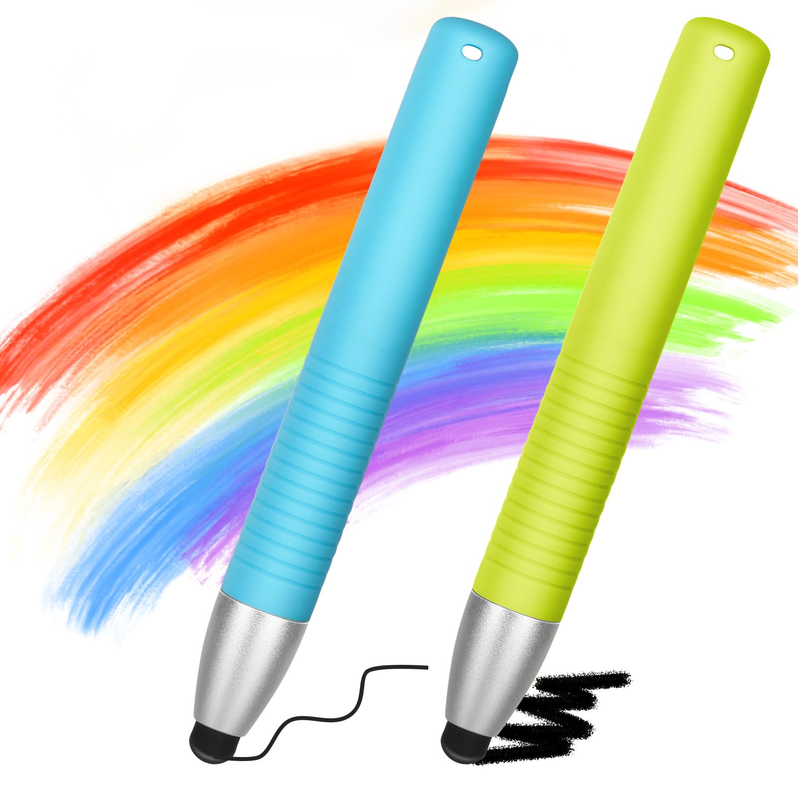 MOERAE Pennino per tablet per bambini, Tablet per Bambini in Gomma Touchscreen, Pennino Capacitivo per Tutti i Telefoni iOS e Android e Tablet, iPhone iPad Kids Edition, Tablet per Bambini