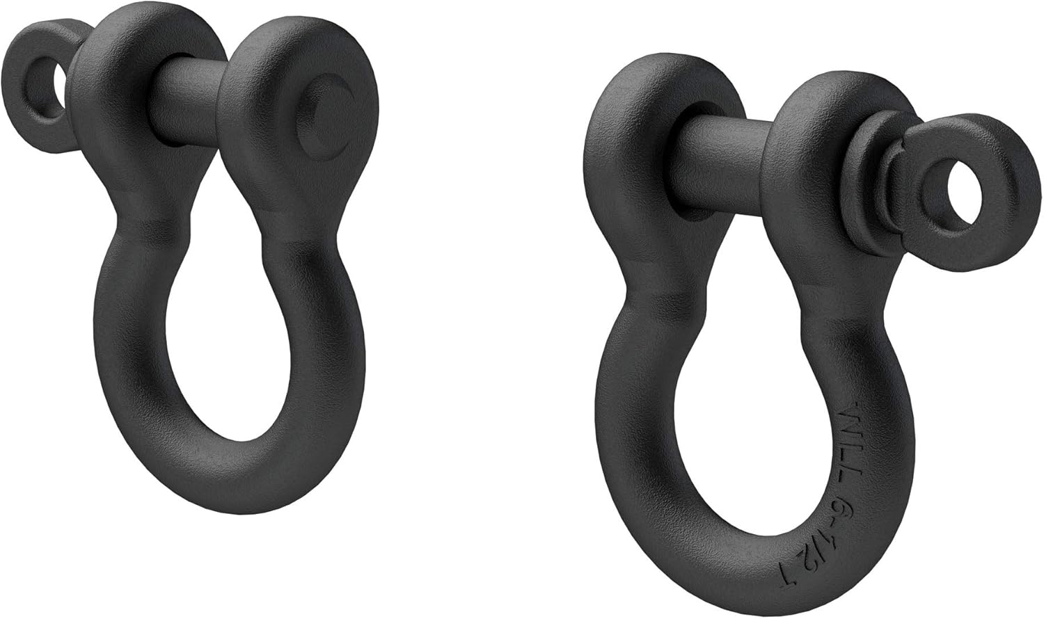 Aries 2166071 Heavy-Duty Bolt-On Tow Hooks D-Ring Shackles, 12,500 lbs Capacity