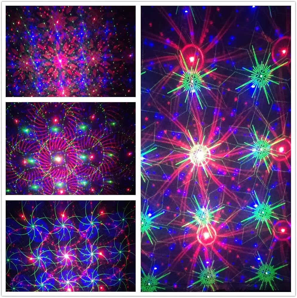 LedMall Mini House RGB Firefly with 32 Patterns Garden Laser Lights Projector