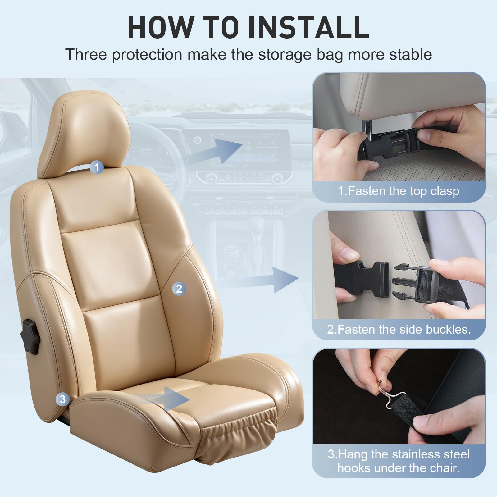 2 Piezas Organizador Coche Niños, Organizador Asiento Coche con Mesa Plegable y Funda para Tablet Oxford Protector Asiento Coche Impermeable para Viajes Familiares y Almacenamiento Juguetes