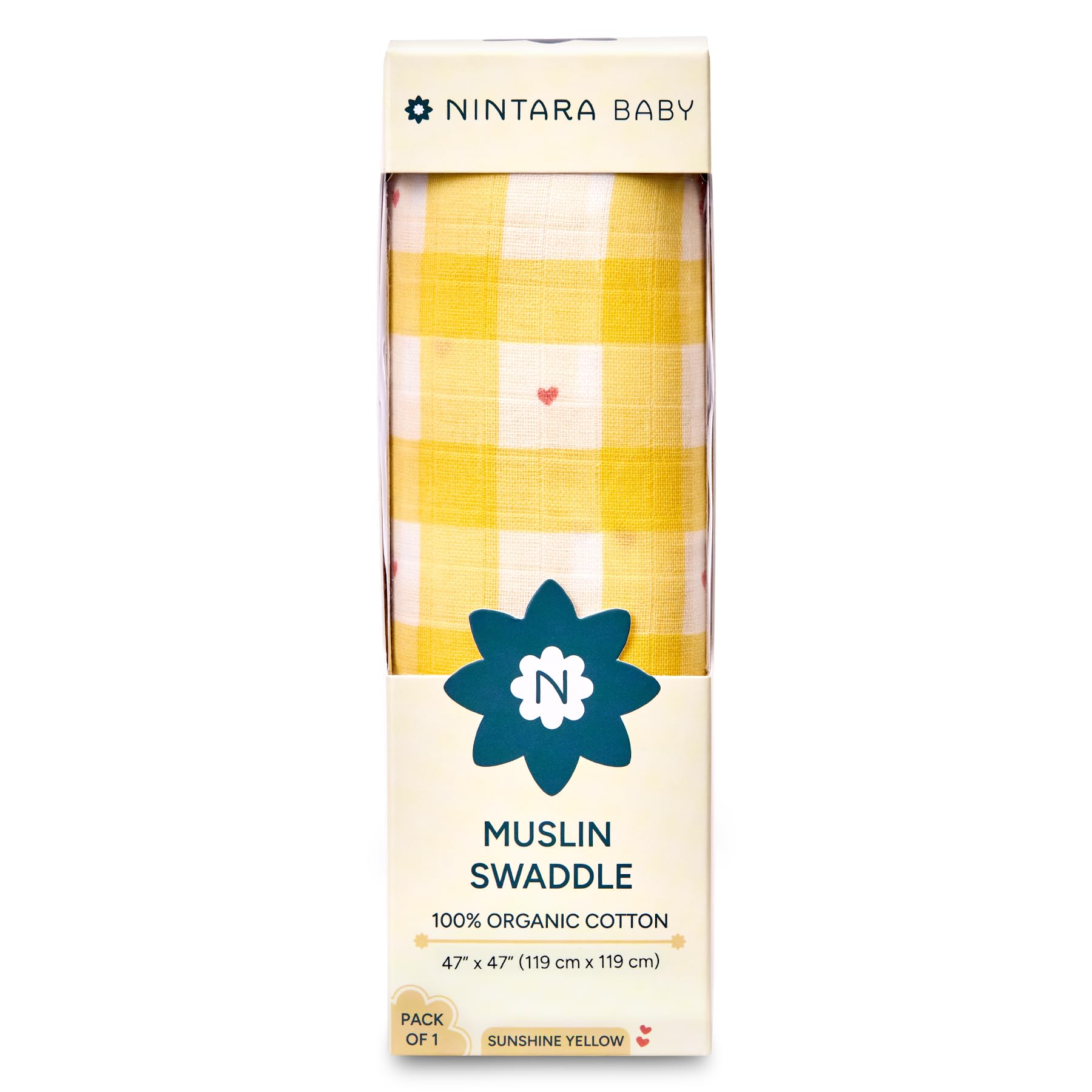Organic Cotton Swaddle - Extra Large for Baby -19 Organic Cotton Swaddle - Extra Large for Baby -19