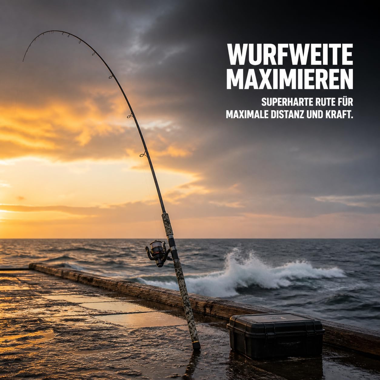 Canna da Pesca Lure Rod Super | composito - fibra di carbonio - metallo - plastica - 2 sezioni - per pesca in pesca in mare