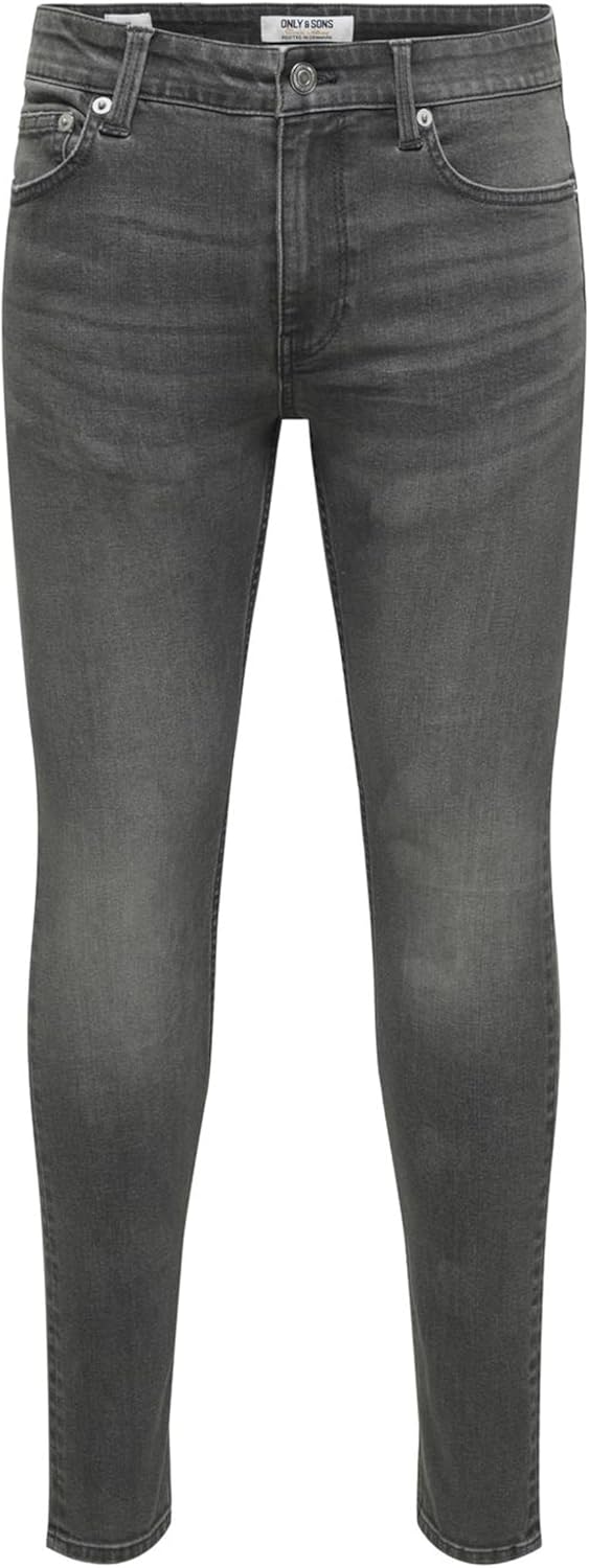 Only & Sons Yüksek Bel Dar Siyah Erkek Denim Pantolon Onswarp Skinny Blkd 7988 Bj Dnm Vd P 1776709
