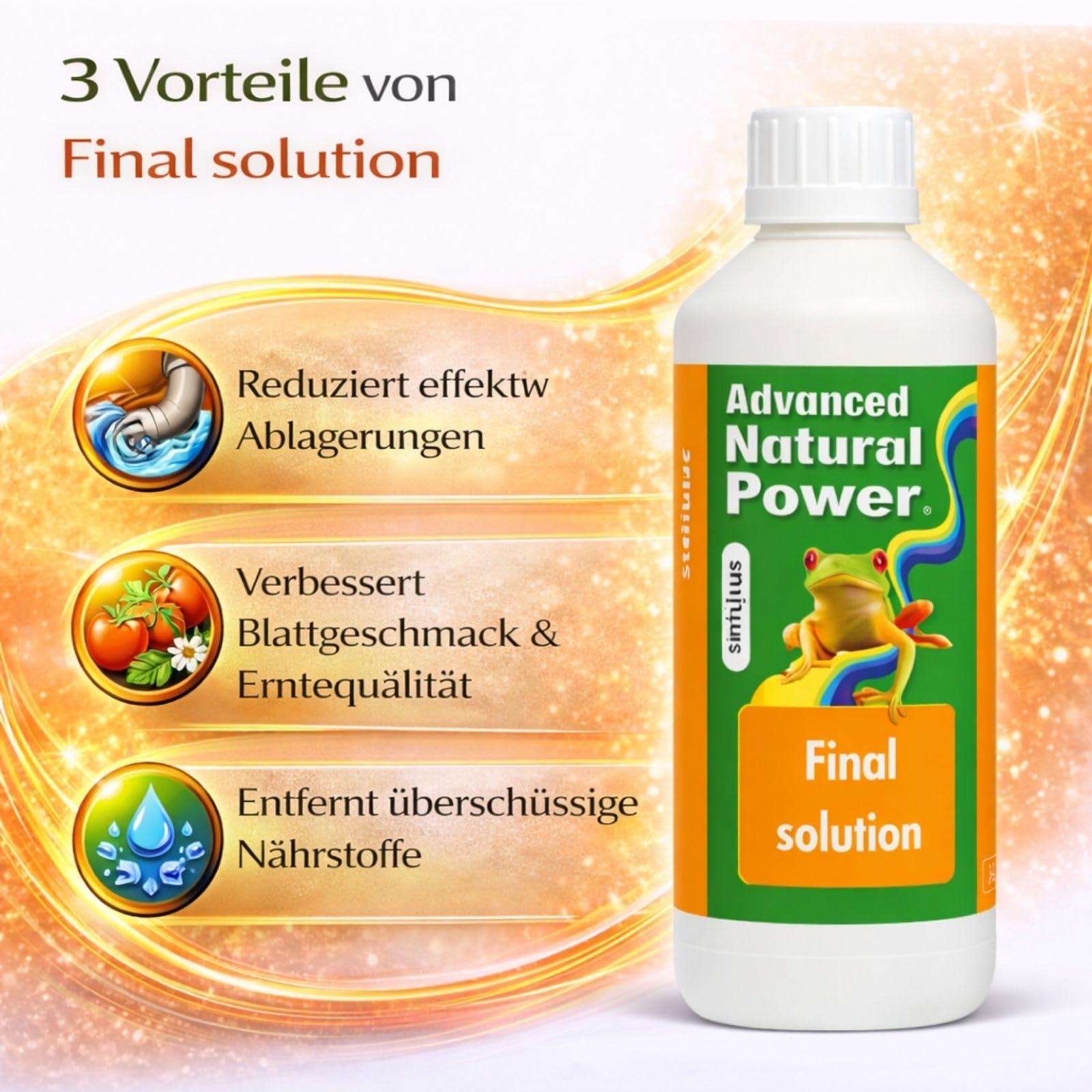 Weedness Advanced Hydroponics Final Solution 1 Liter - Grow Anbau Indoor Dünger Substrat Reiniger Erde Flüssigdünger Organischer Dünger Bio