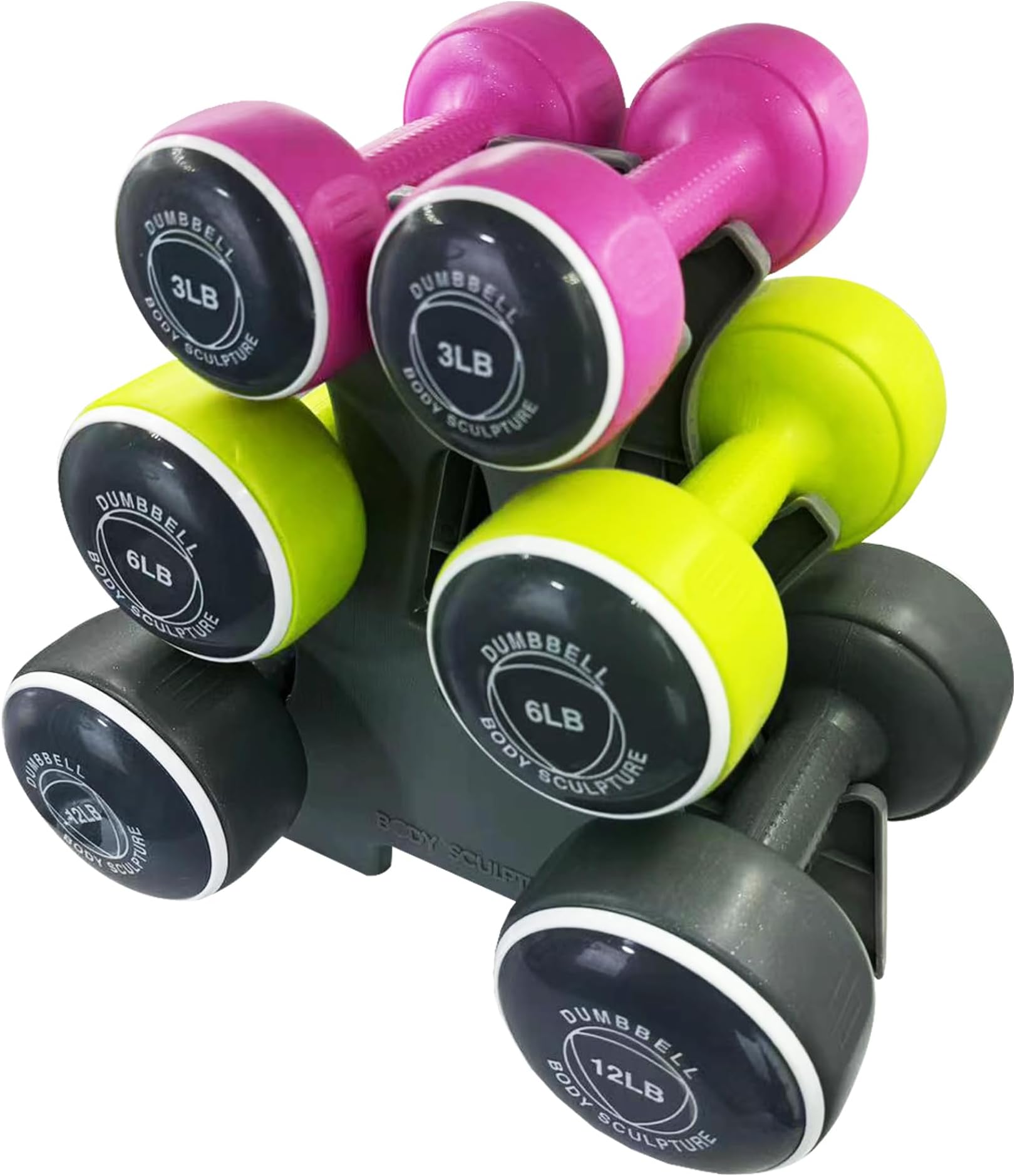 Dumbbell Set with Rack Set