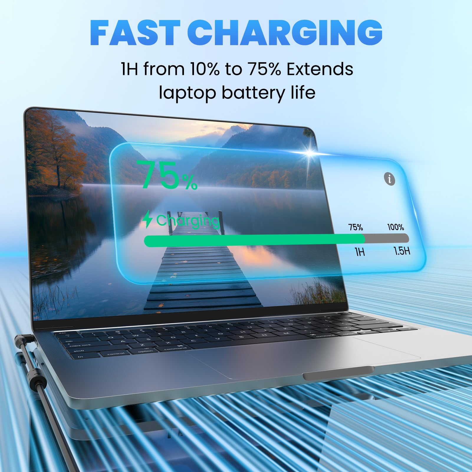Alimentatore universale per computer portatile, 90 W, 65 W, compatibile con HP, Dell, Asus, Lenovo, Acer, Toshiba, Samsung, Fujitsu, Sony, Gateway, notebook, Ultrabook, Chromebook, cavo di