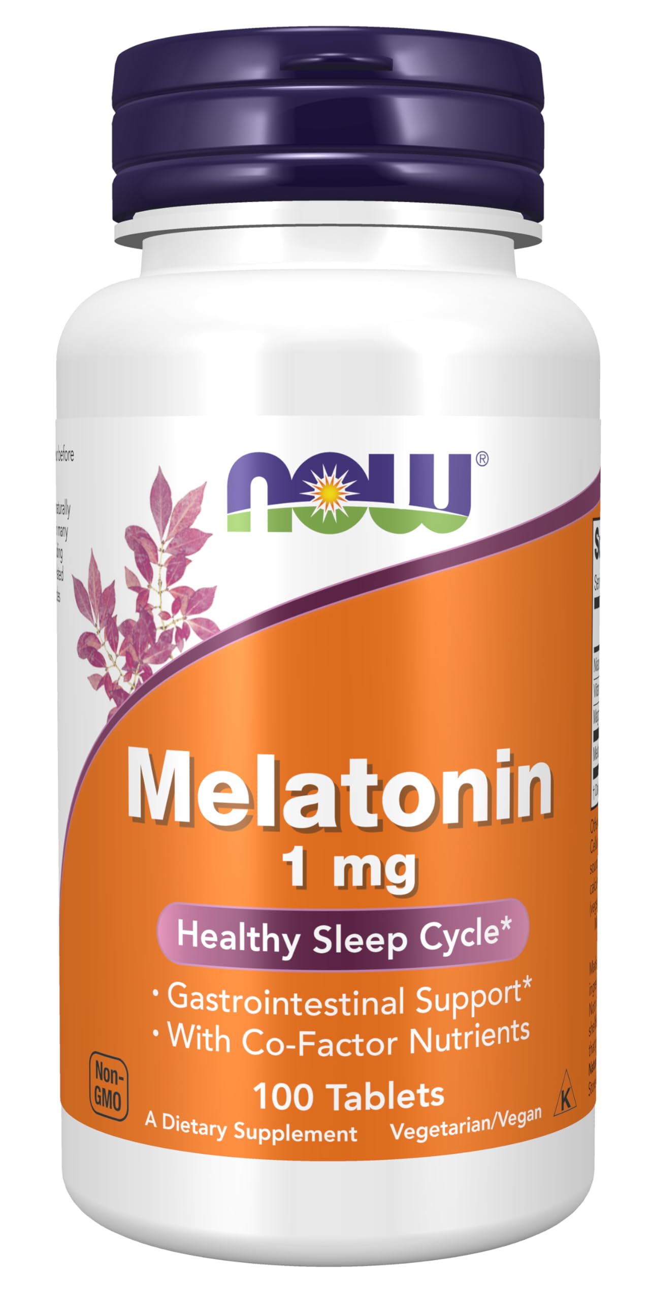 Now Foods Melatonin, 1 mg, 100 Tabs