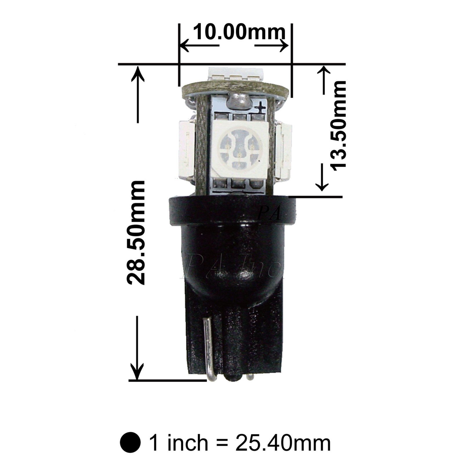PA LED 4 X 5-5050 TRUCK LED Turn Light Bulbs 168 2825 T10 194 White 24V