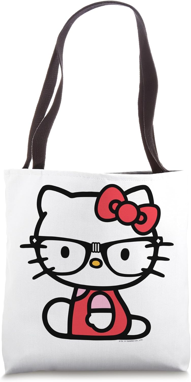 Adorable Hello Kitty Tote with Glasses Embellishment Jamaica Ubuy