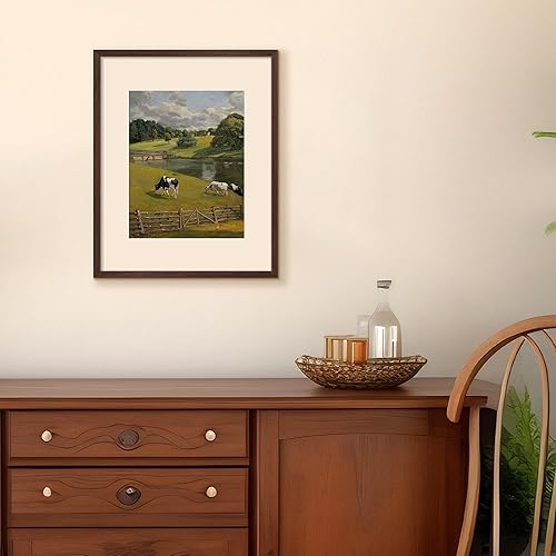 Vista 522 de upsimples - Portarretratos de 8.5 x 11 pulgadas, para fotos de 6 x 8 pulgadas con paspartú o de 8.5 x 11 pulgadas sin paspartú, marcos de fotos