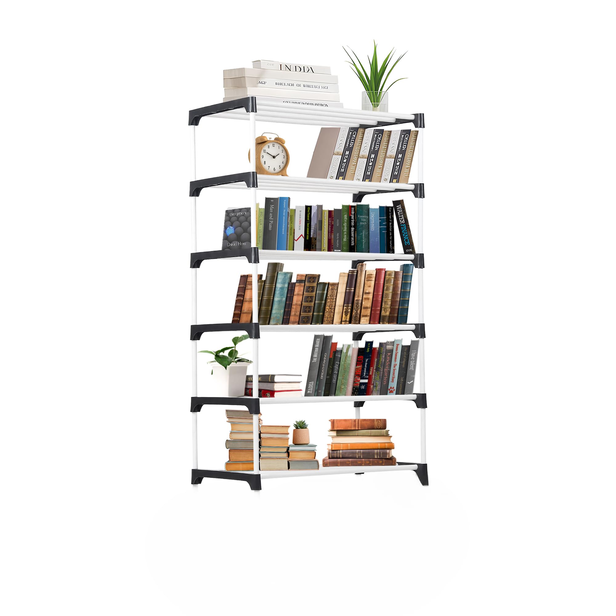 SaKLaK Children Books Rack 6 Layer Bookshelf for Home Library, Book Stand | Bookstand Books Shelves 6 Layer Rack Home Library, Book Stand, Books Rack for Study Room, Bookshelf-image-36