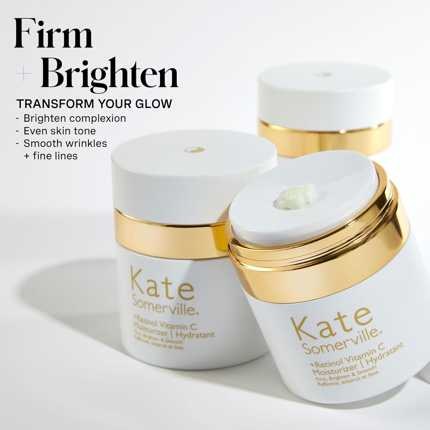 Kate Somerville Retinol Vitamin C Moisturizer – Anti-Aging Overnight Face Cream Brightens, Firms and Smooth Skin, 1.7 Fl Oz - Image 3