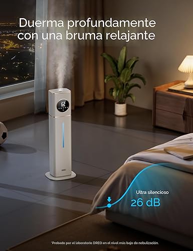Miniatura 6 de Dreo HM735S - Humidificador inteligente de 11 L, habitación grande, 700 pies cuadrados, humidificadores de aire de niebla fría 100H para dormitorio,