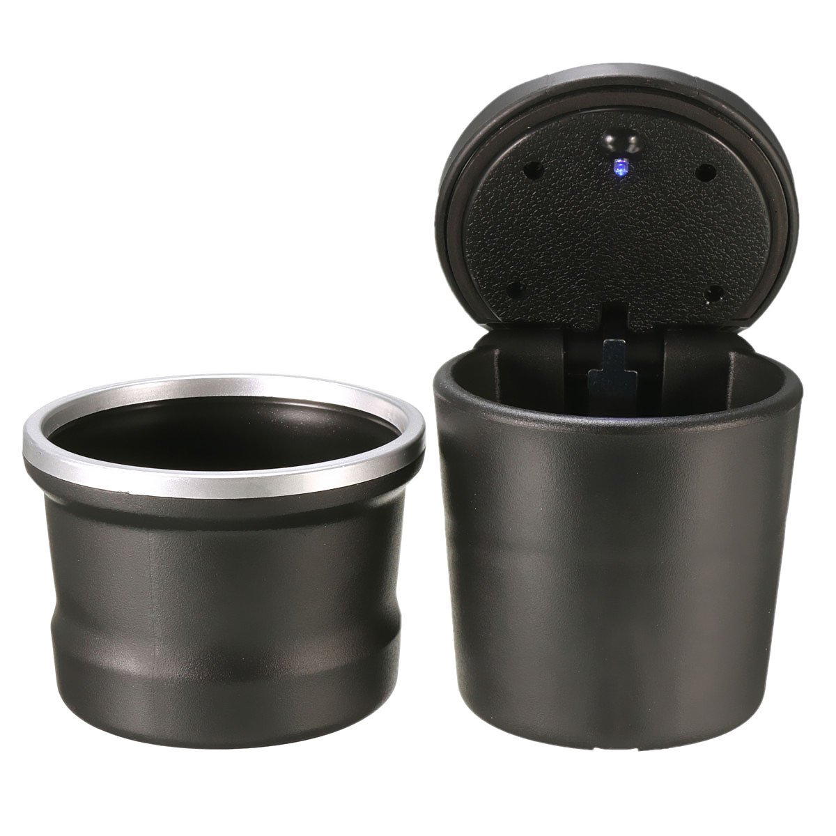 LLDDSS Posacenere per Auto Automobile Portatile con portacenere del Fumo a LED con Luce a LED Blu per Fiat 500 500x Ducato Tipo Panda Bravo Doblo Stilo Freemont