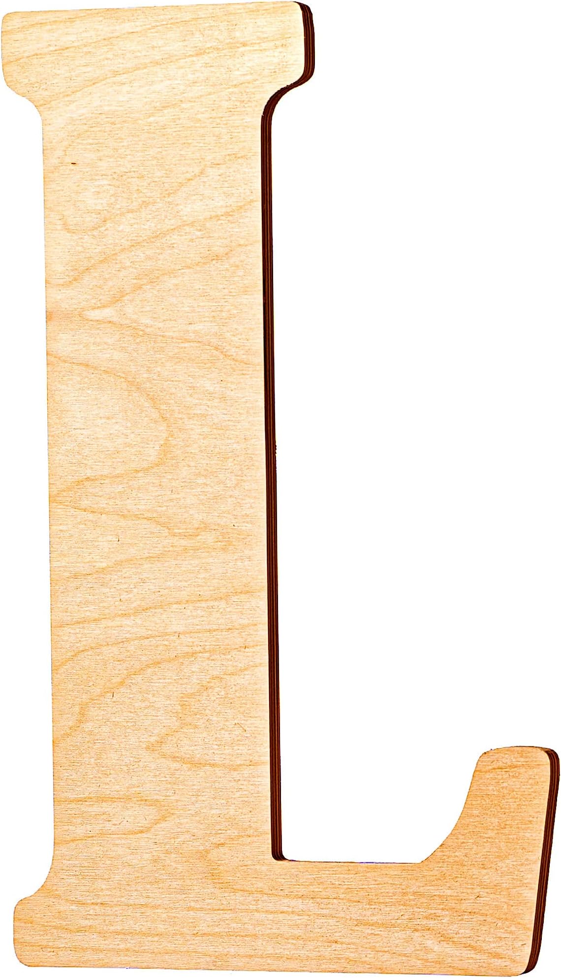 UNFINISHEDWOODCO 23-Inch 23in Vintage Wood, Unfinished Letter L