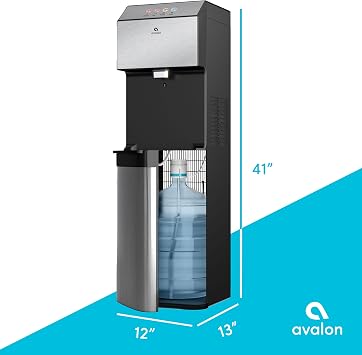 Avalon Electronic Bottom Loading Water Cooler Water Dispenser - 3 Temperatures, Hot, Cold & Room Water, Durable Stainless Steel Cabinet, Self Cleaning