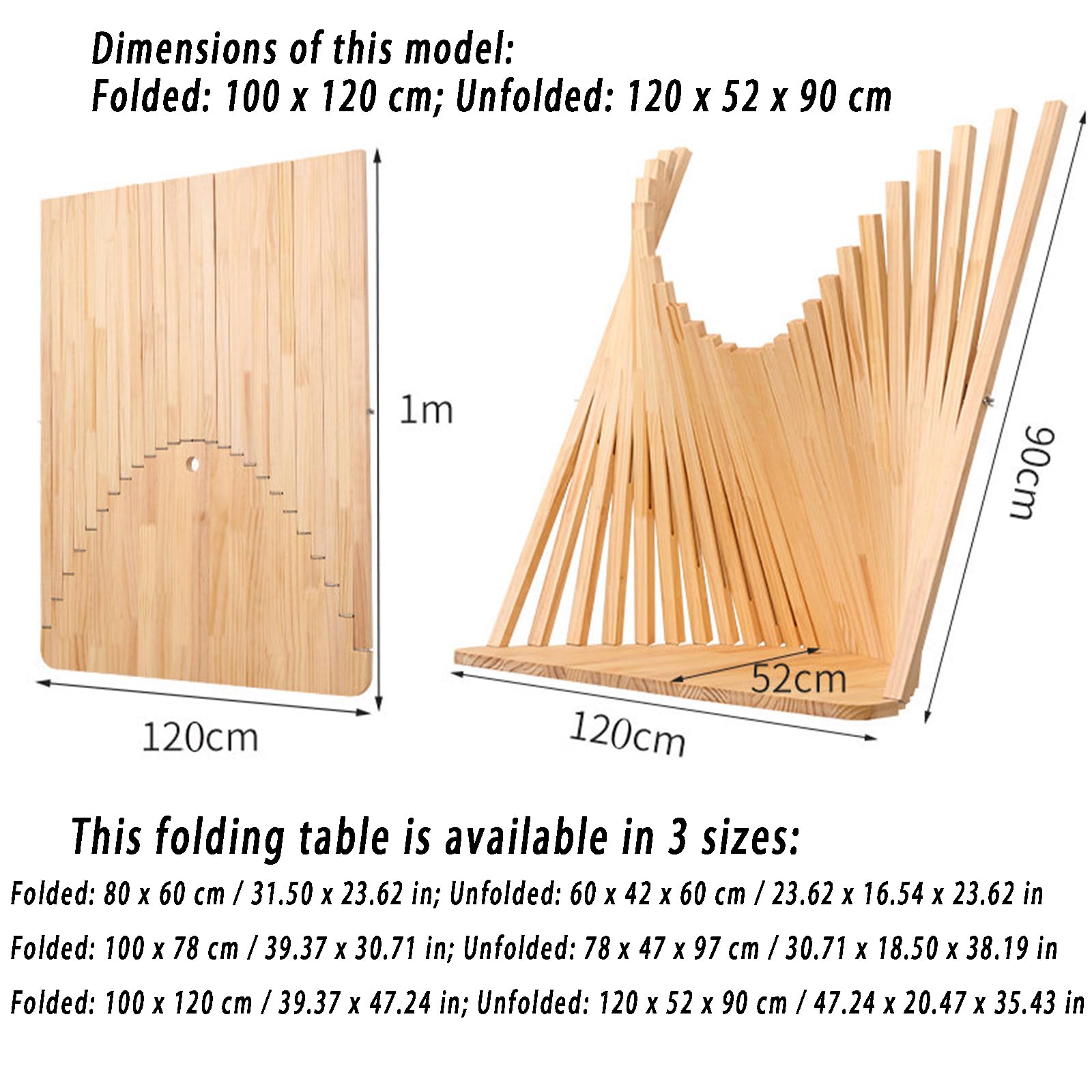 Klappschreibtisch aus Holz,für Arbeitszimmer und Büro, einfach, stilvoll und platzsparend, ideal für Laptops,80 * 60CM/31.50 * 23.62in