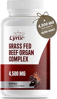 Grass Fed Beef Liver Capsules 4,500 mg – Desiccated Beef Liver Supplement – 180 Liver Capsules – Grassfed Beef Organ Supplement – Energy, Iron & Ancestral Whole Food Support – Non-GMO, ISO-Certified
