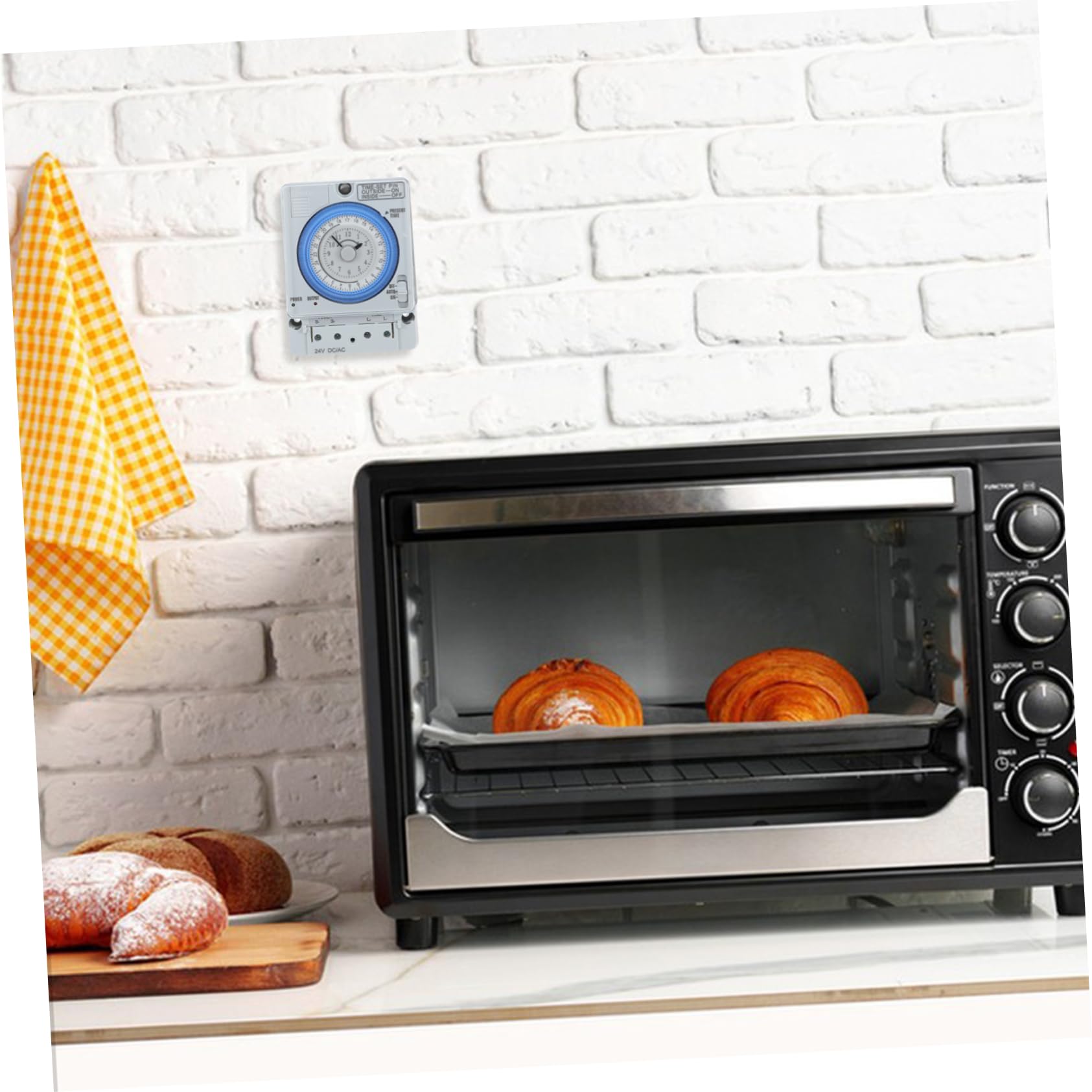 Minuteur Mécanique Cuisine PC Blanc, Interrupteur à Minuterie