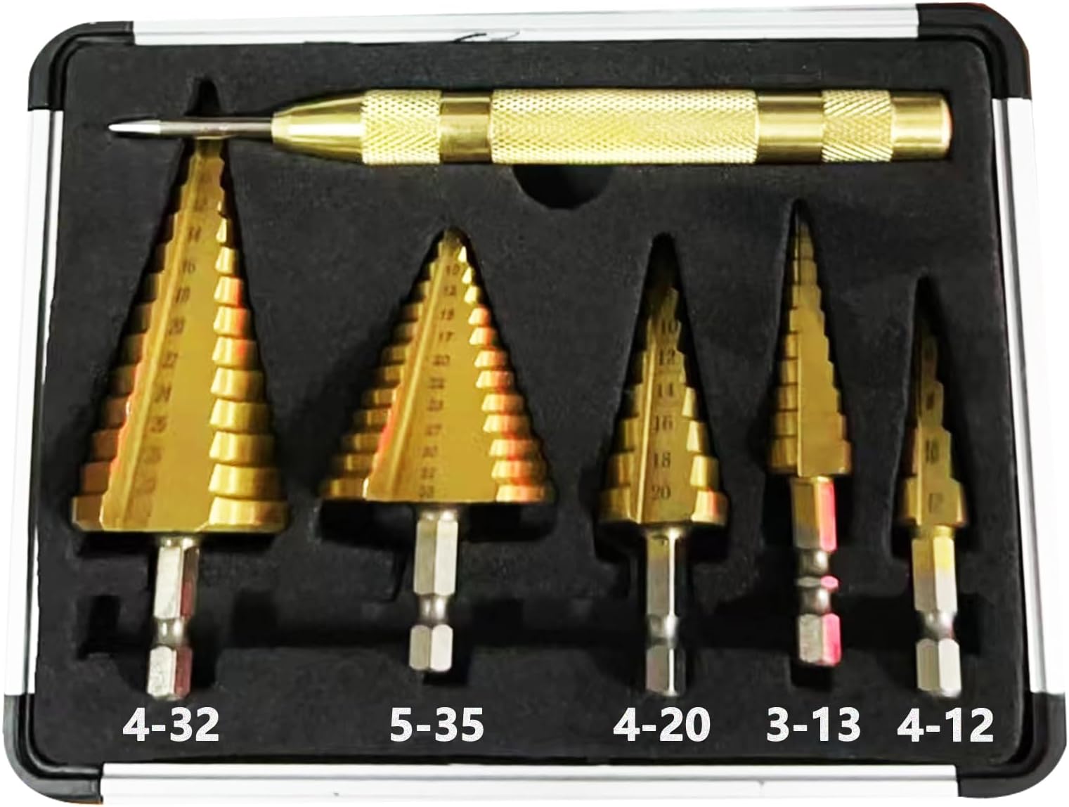 HSS Stufenbohrer-Set 3-tlg. – Titanbeschichtet TI Produktbild-Vorschau 2