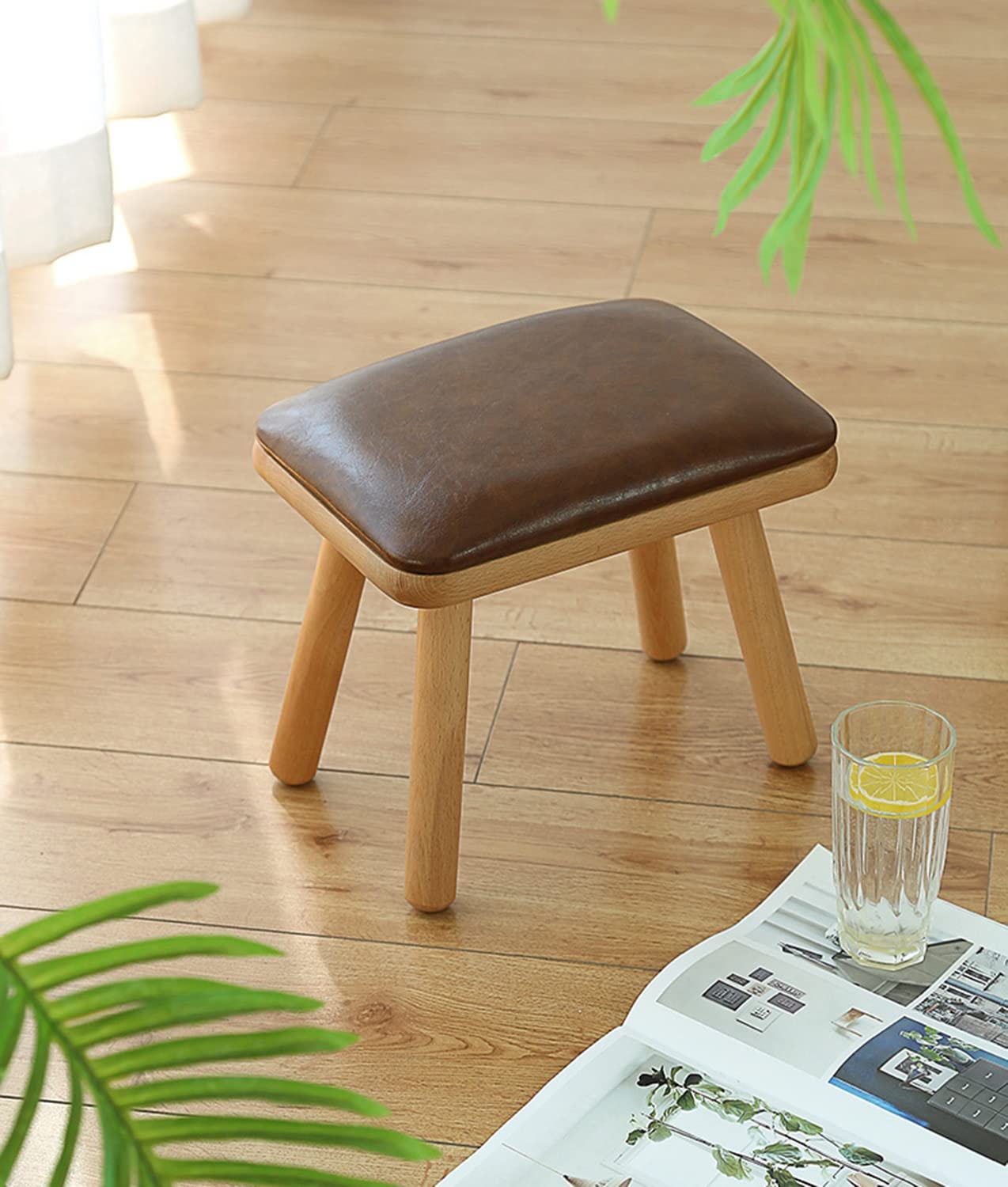 Antypoślizgowa skórzana poduszka na taborety i krzesła, 20 x 30 cm, lazurowa – idealna podkładka zapewniająca komfort i styl do siedzenia w domu i biurze
