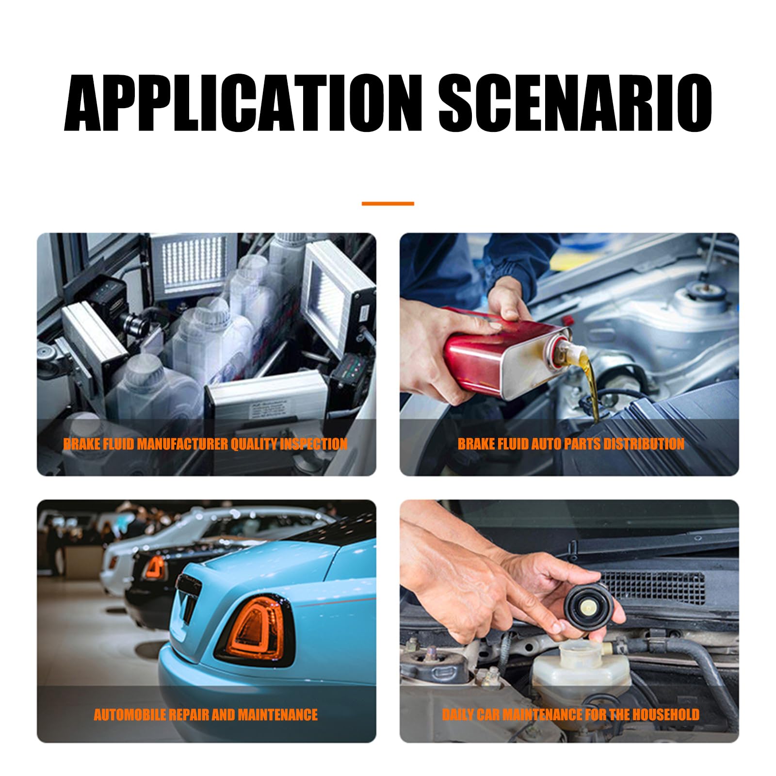Strumento diagnostico automobilistico professionale Tester liquido freni con sonda a collo d'oca Design ergonomico Grip Tester fluido freni digitale