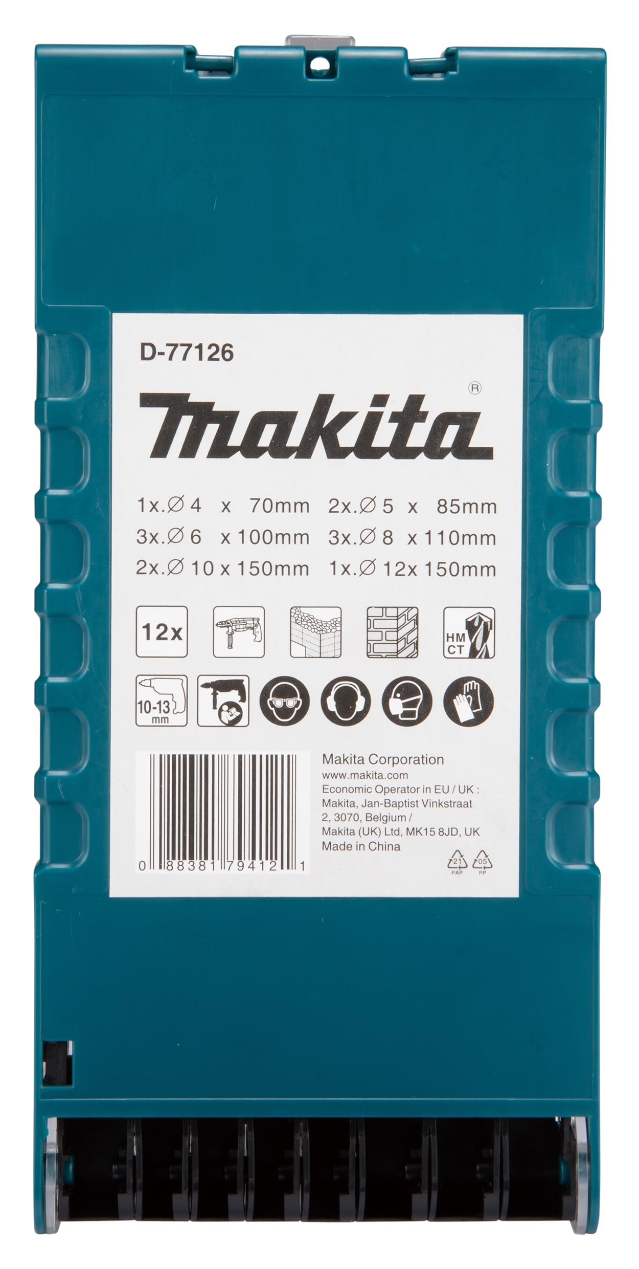 Set 12 Punte Makita Per Trapano A Percussione - Professionali Per Muro E Calcestruzzo - Foto 9