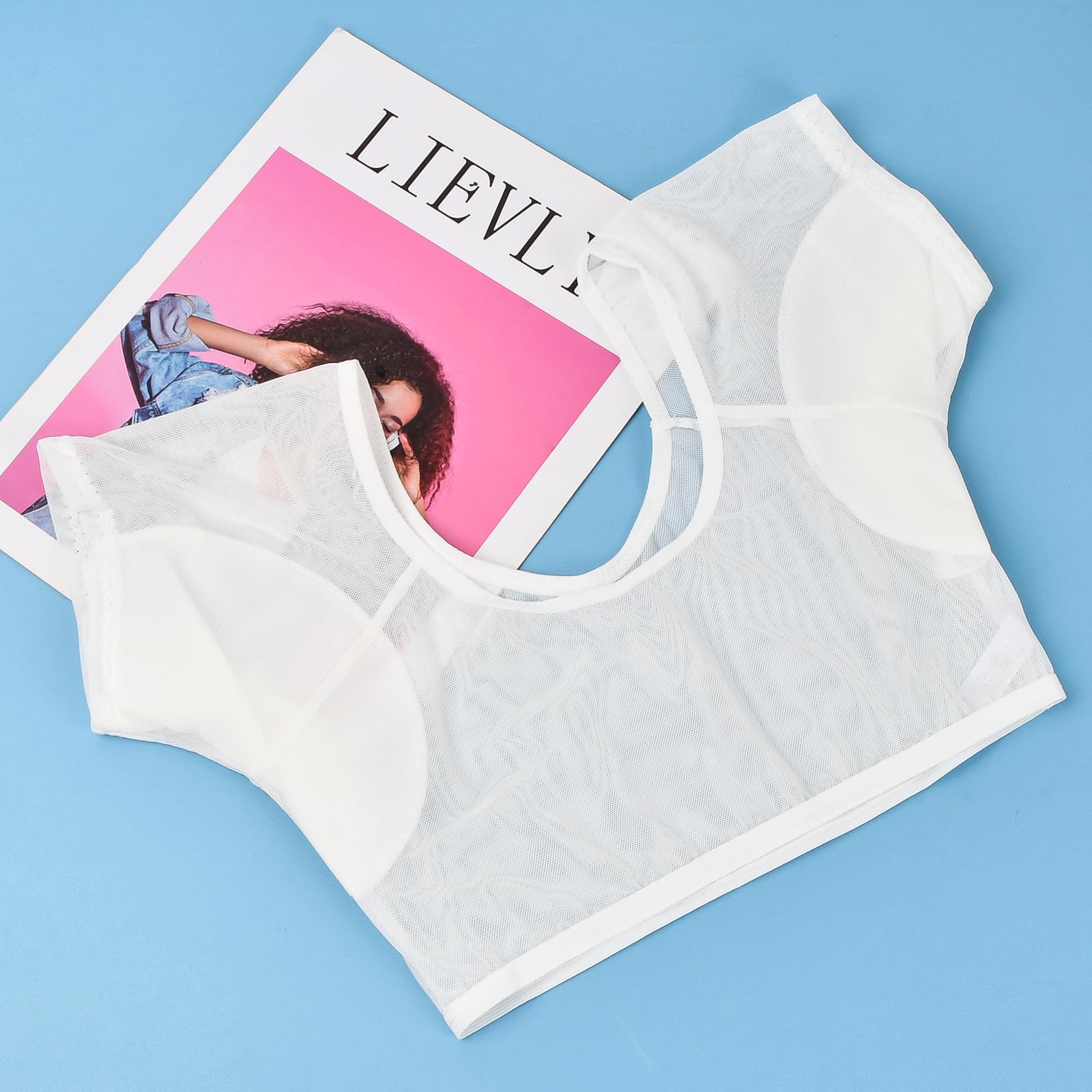 3 Unidades de Chaleco para el Sudor de Las Axilas Chaleco Transpirable para el Sudor de Las Axilas Camiseta Interior Que Absorbe el Sudor de Las Axilas Reutilizable y Lavable para Mujer