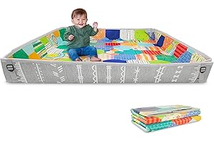 Foldable, Luxurious-Cushioned Crawling Crawling Mat for Babies