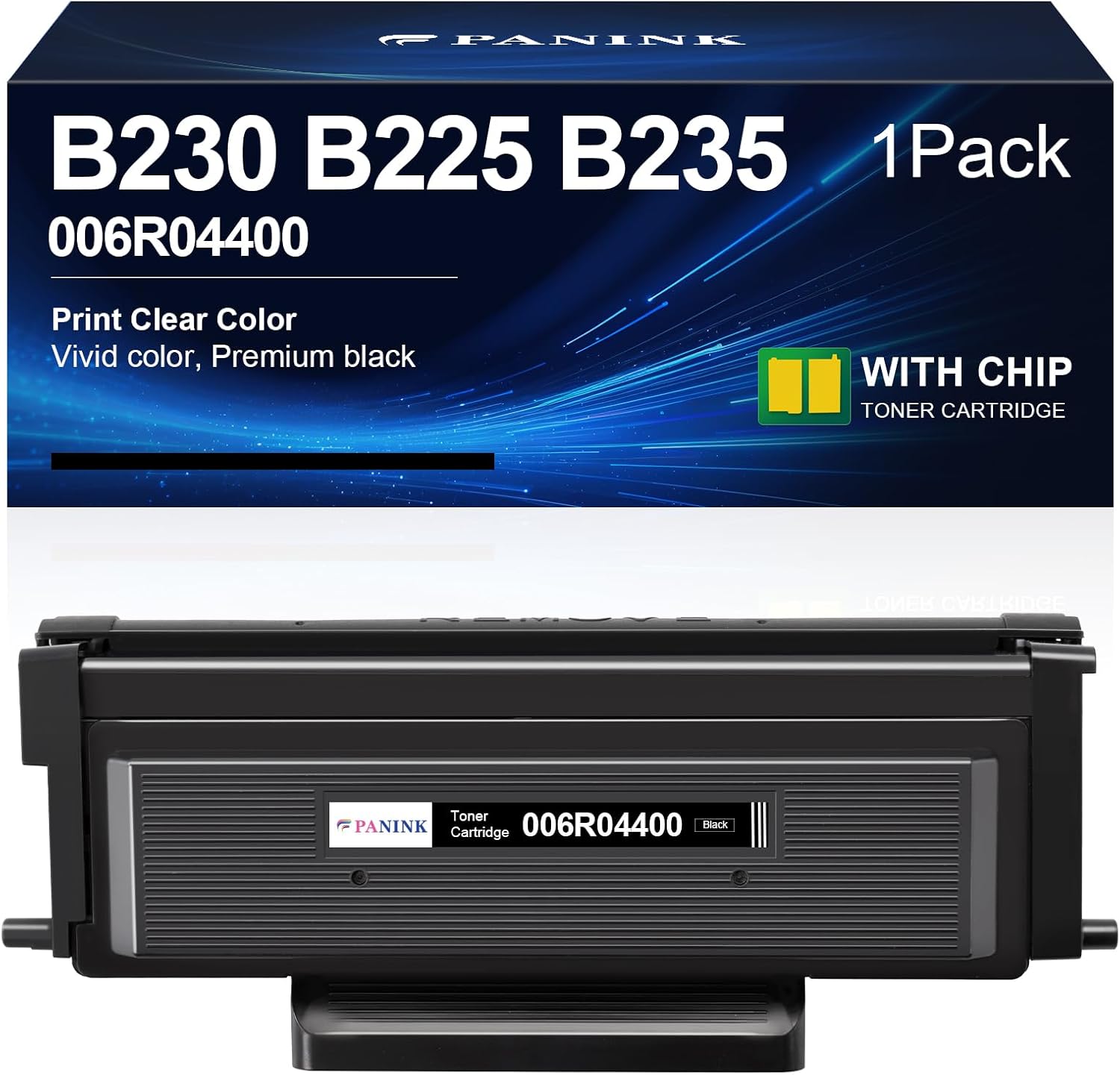 Compatible B230 B225 B235 Black Toner Cartridge 3,000 Pages Extra High Capacity Replacement for Xerox 006R04400 006R04401 Toner Cartridge for Xerox B230 B225 B235 Printers - 1 Pack,with Chip