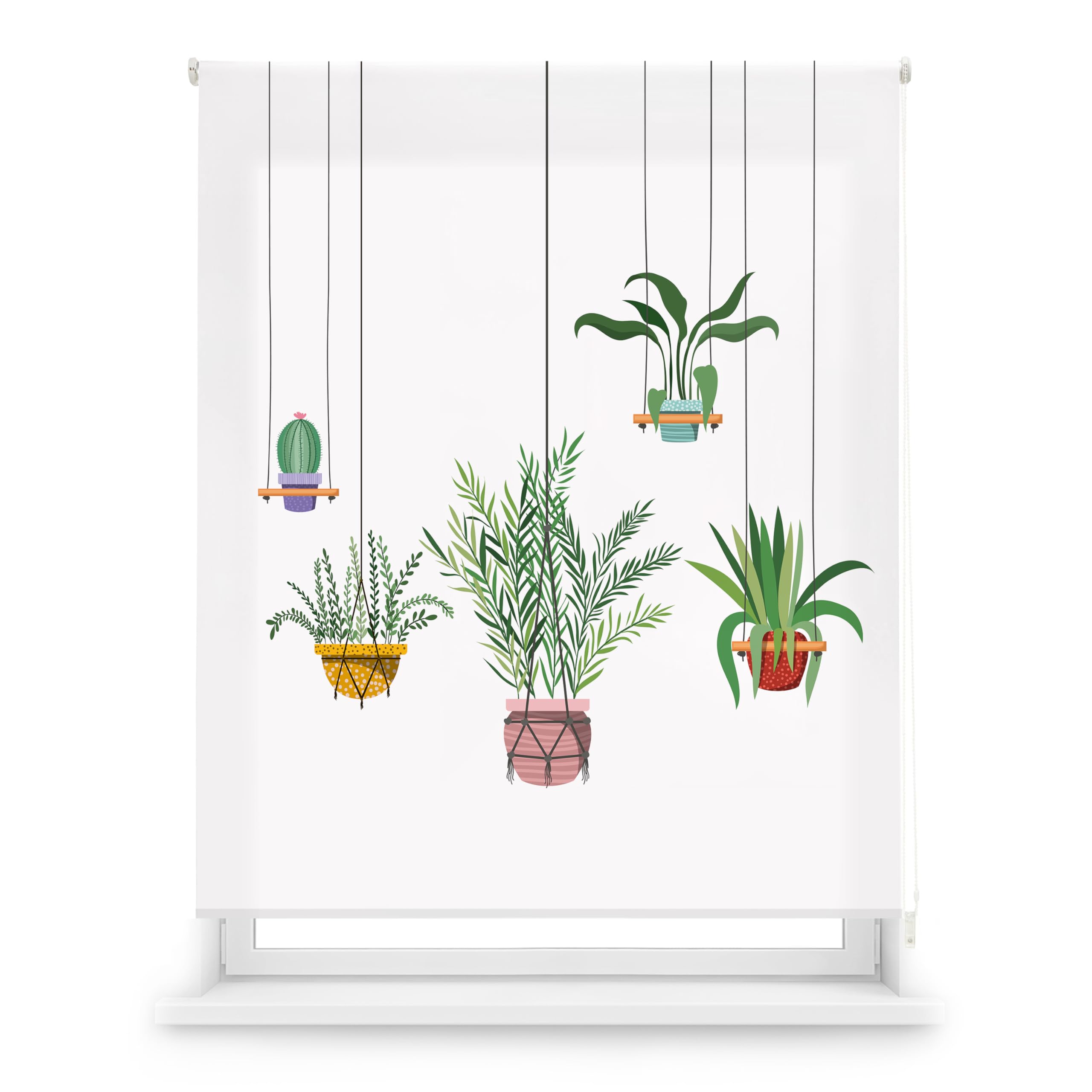 Blindecor Digital | Estor Enrollable Translúcido Estampado |Familia Cocina| Modelo C-Colgantes | 130 x 180 cm (Ancho por Alto) Tamaño de la Tela 126 x 175 cm | Estores para Ventanas