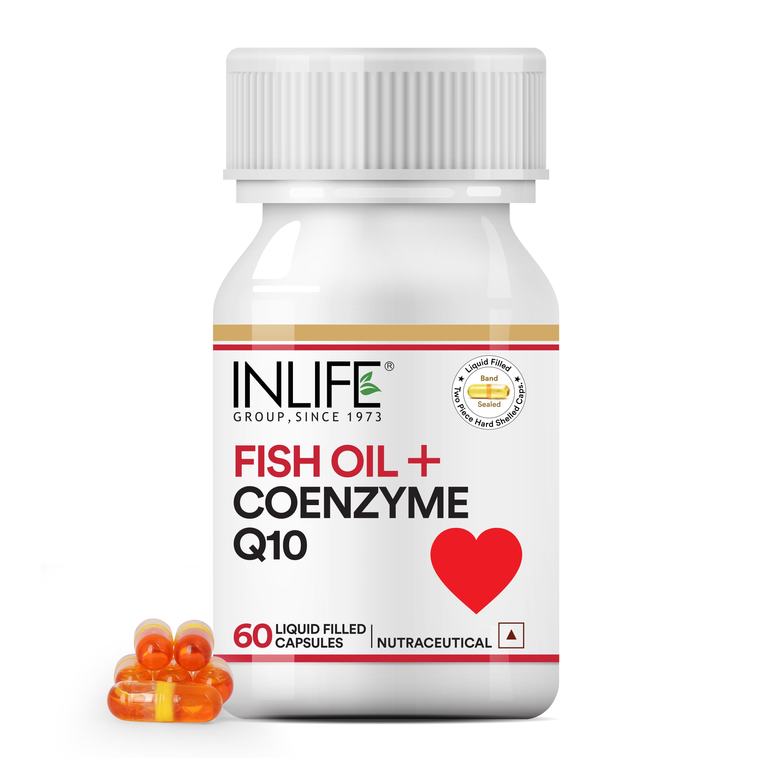 Inlife Fish Oil Omega 3 Coenzyme Q10 Supplement - 60 Capsules (B00HSEBS5C) Amazon Price History, Amazon Price Tracker