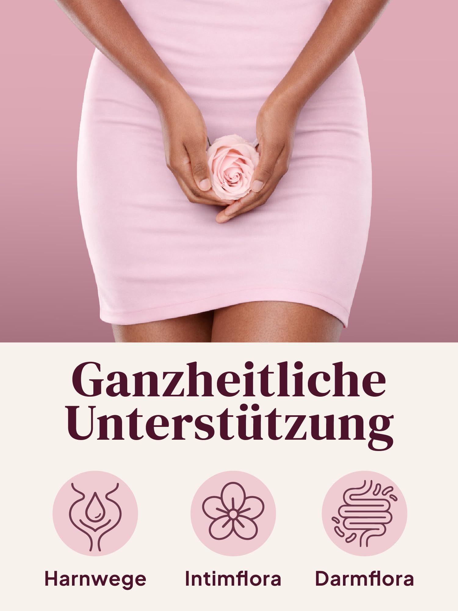 Grüne Valerie ® Intimflora 150 Mrd. KBE Milchsäurebakterien [HOCHDOSIERT 30 Portionen] – Prä- & Probiotika für Frauen mit D-Mannose & Cranberry – ausgewählte Stämme unterstützen Scheidenflora & Blase