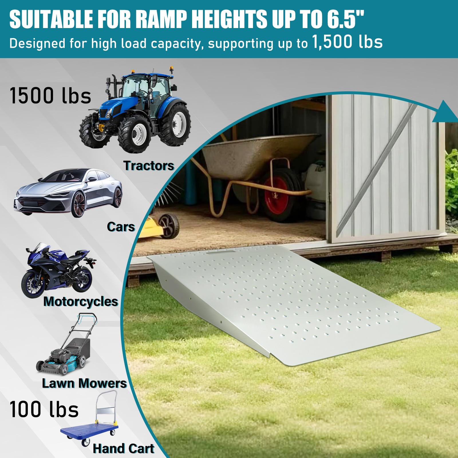 StellarStar Shed Ramp - Load Your Mower Easily -5